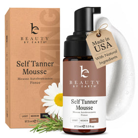 Beauty by Earth front packaging shows bottle and branding, highlighting clean formula benefits