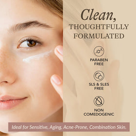 Beauty by Earth applying serum on hand demonstrating fast absorption and hydration benefit