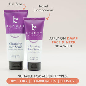 Beauty by Earth beside a hand for size comparison and travel-friendly benefits