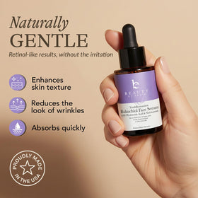 Beauty by Earth close-up of serum texture showing lightweight, silky absorption benefit