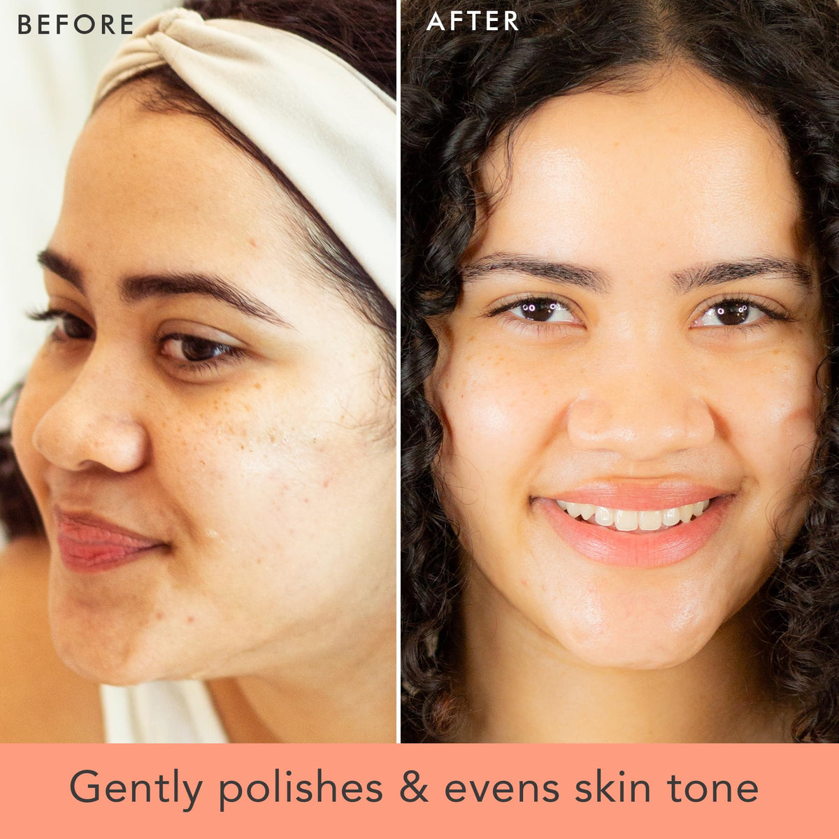Beauty by Earth texture close-up revealing gentle exfoliant particles for smoother skin