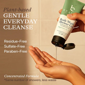 Beauty by Earth gel texture close-up showing moisturizing consistency and gentle cleanse benefit