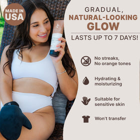 Beauty by Earth lotion texture on pump demonstrating smooth, non-sticky finish