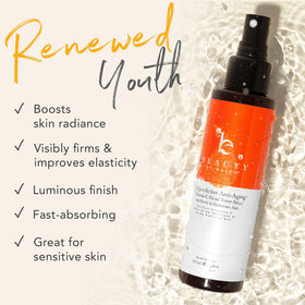 Beauty by Earth label and ingredients detail showing organic formulation benefit
