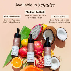 Beauty by Earth travel pouch with compact bottle for on-the-go tanning