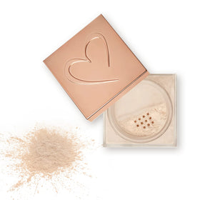 Beauty Creations fine-milled powder swatch showing smooth texture and light diffusion