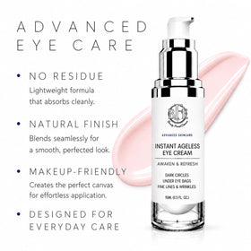 Beauty Facial Extreme application under-eye demo showing smoothing benefit