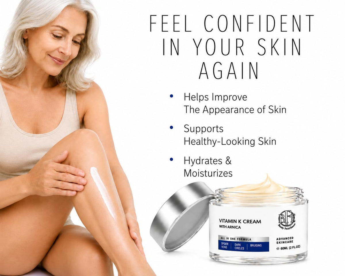 Beauty Facial Extreme applying cream under eye to reduce puffiness and dark circles