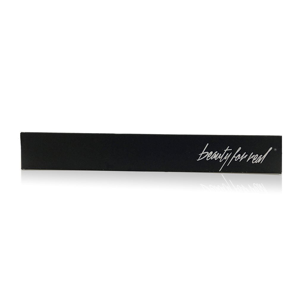 Beauty For Real open tube with wand detail, highlights precision bristles