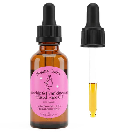 Beauty Glow front bottle showing sleek packaging and travel-friendly size