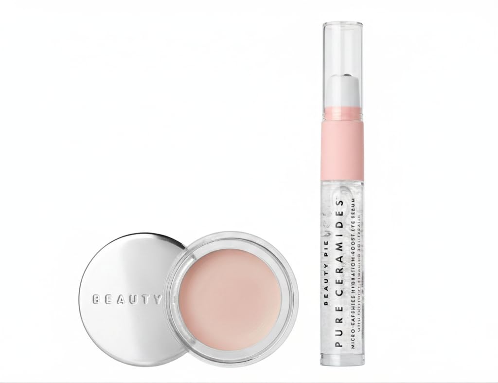 Beauty Pie illustrative before and after under-eye area showing smoother appearance