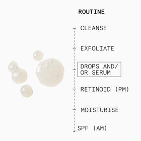 Beauty Pie ingredient label detail highlighting peptides and hyaluronic acids benefit
