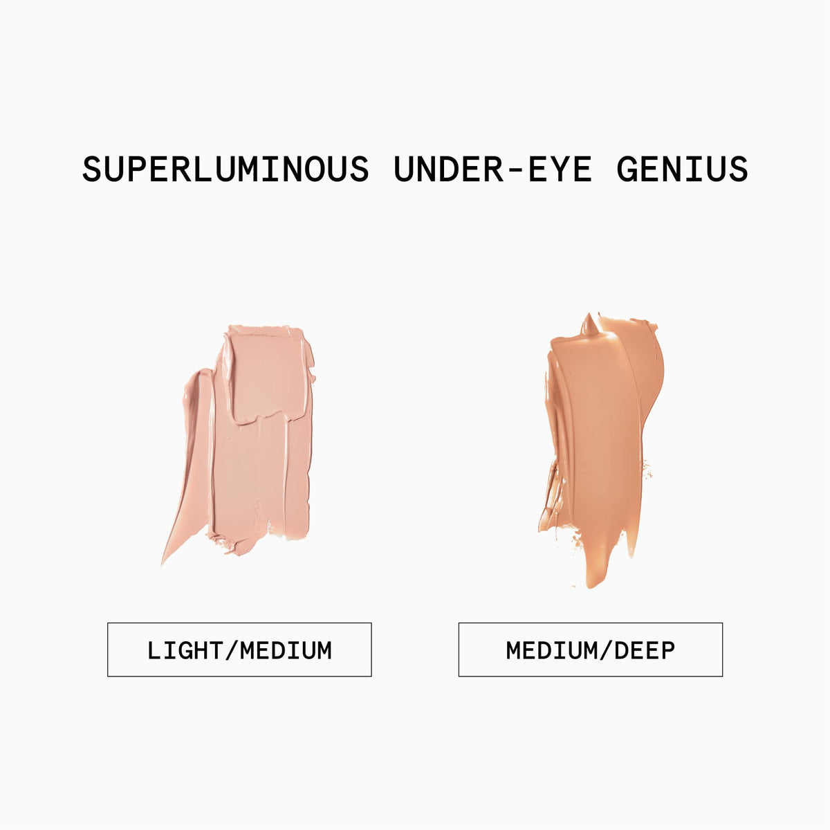 Beauty Pie packaging label detail showing shade information and easy identification