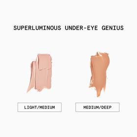 Beauty Pie packaging label detail showing shade information and easy identification