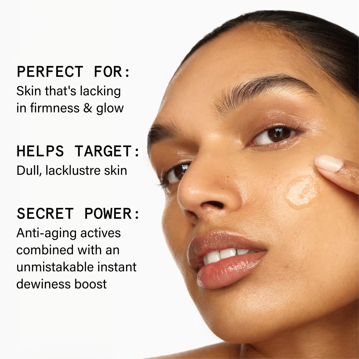 Beauty Pie pump close-up demonstrating easy dispensing and controlled use benefit