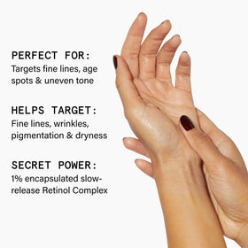 Beauty Pie pump top close-up highlighting precise dispensing benefit