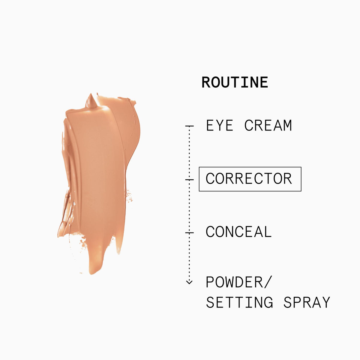 Beauty Pie swatch on medium/deep skin showing color-correcting effect and immediate brightening result
