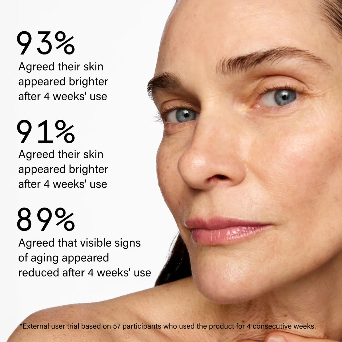 Beauty Pie chest coverage demo showing wide mist for décolleté treatment
