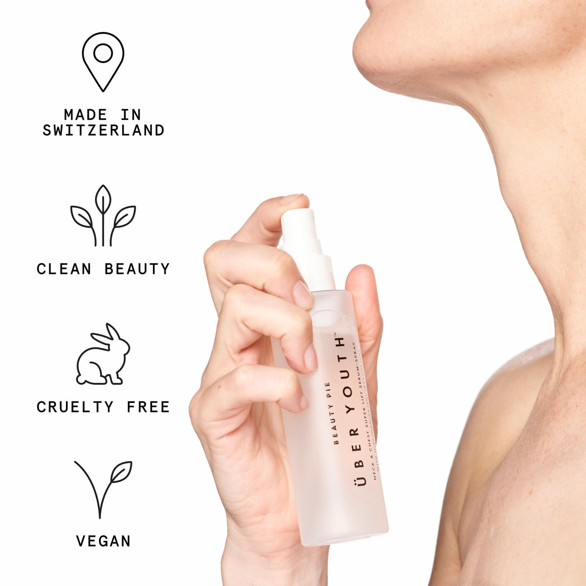 Beauty Pie product label showing key ingredients for firming and brightening