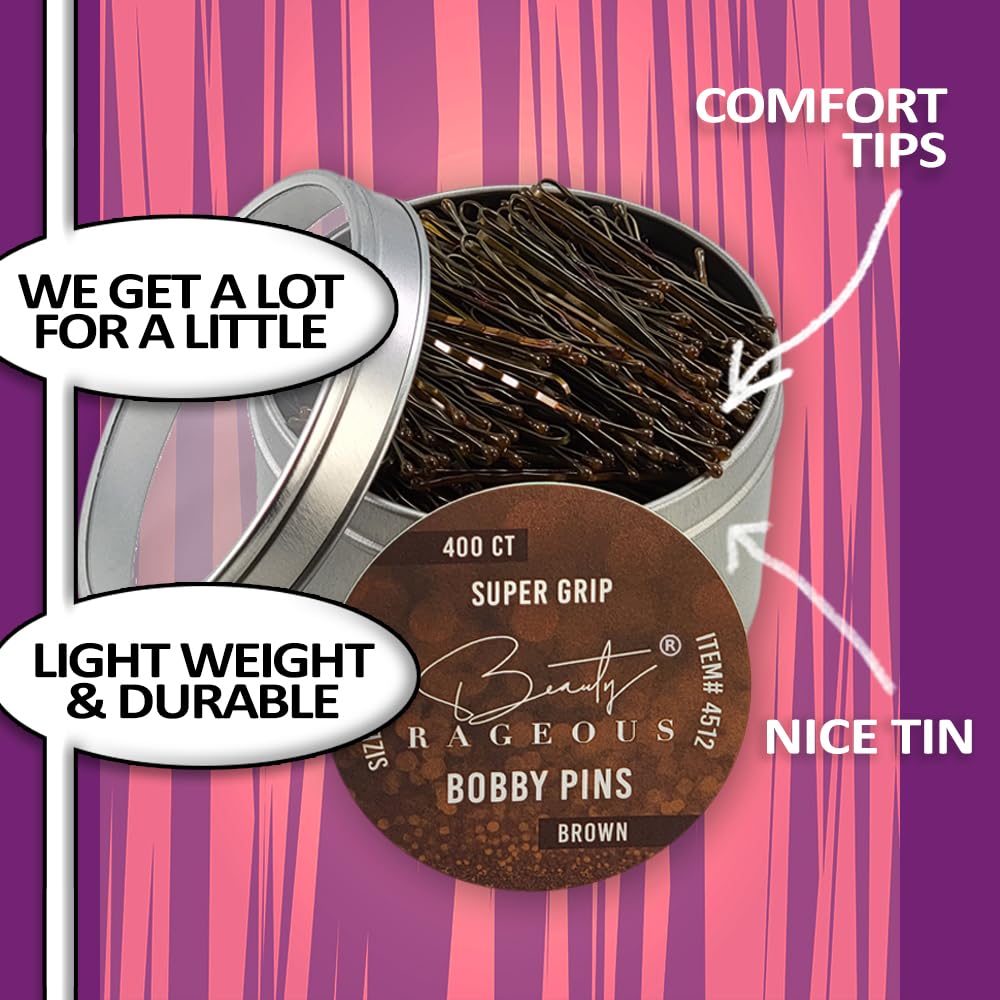 Beauty Rageous pin held between fingers to show 1.9 inch scale and ease of use