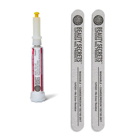 Beauty Secrets glue front packaging showing neat applicator and label benefits