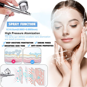 Beauty Star close-up diamond tip texture, precise exfoliation detail
