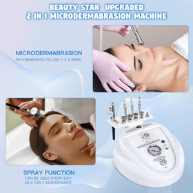 Beauty Star next to a ruler for scale, compact and travel-friendly