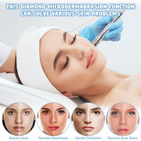Beauty Star nano spray gun producing fine mist, hydrates skin evenly
