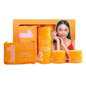Beauty Vault front packaging showcasing the full premium set and benefits