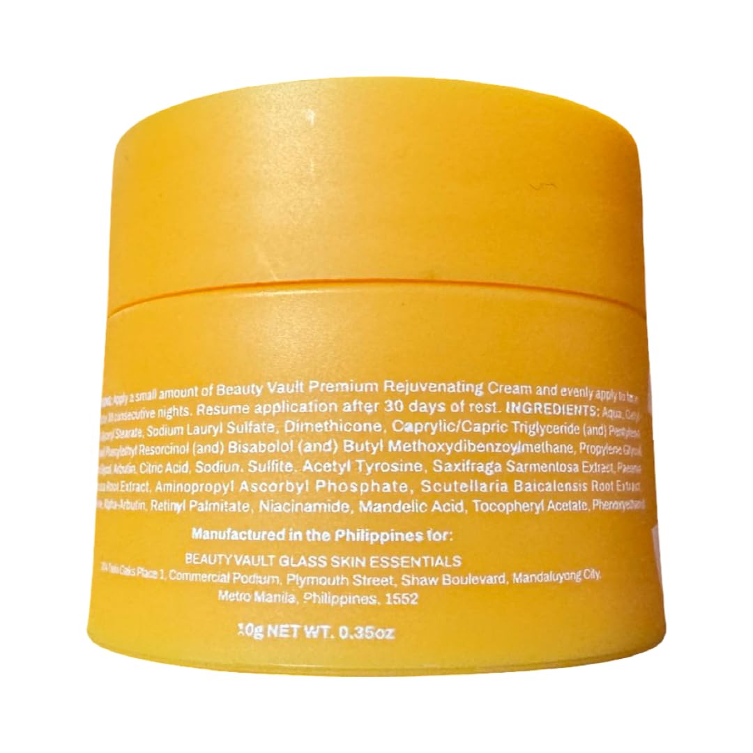 Beauty Vault night cream application on hand demonstrating restorative moisture