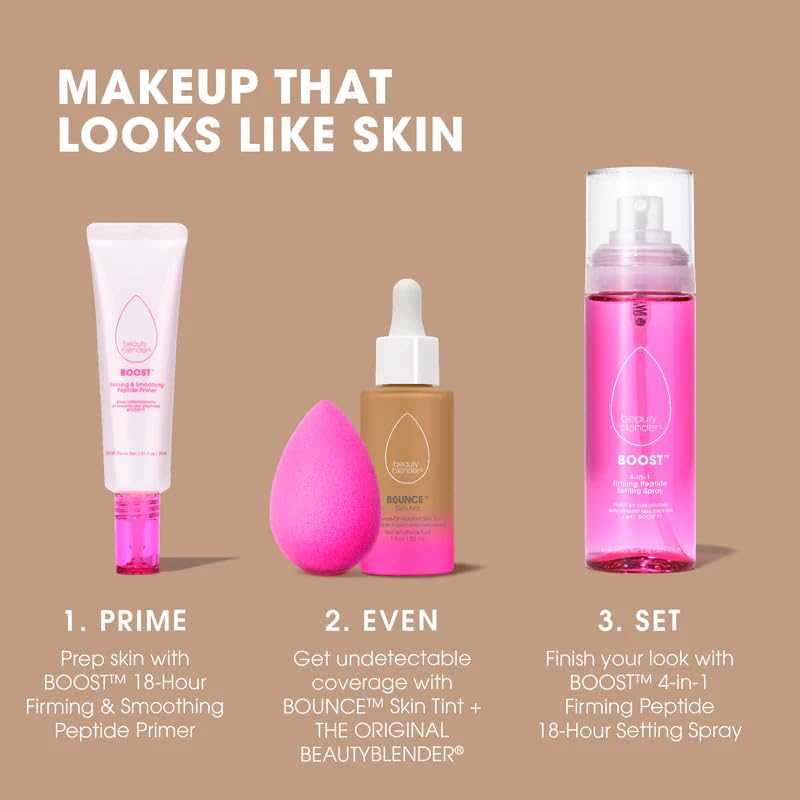 beautyblender in a clutch portraying travel-ready longwear benefit