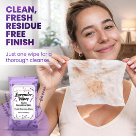 BEAUTYfRIZZ wipe with visible moisture demonstrating hydrating formula