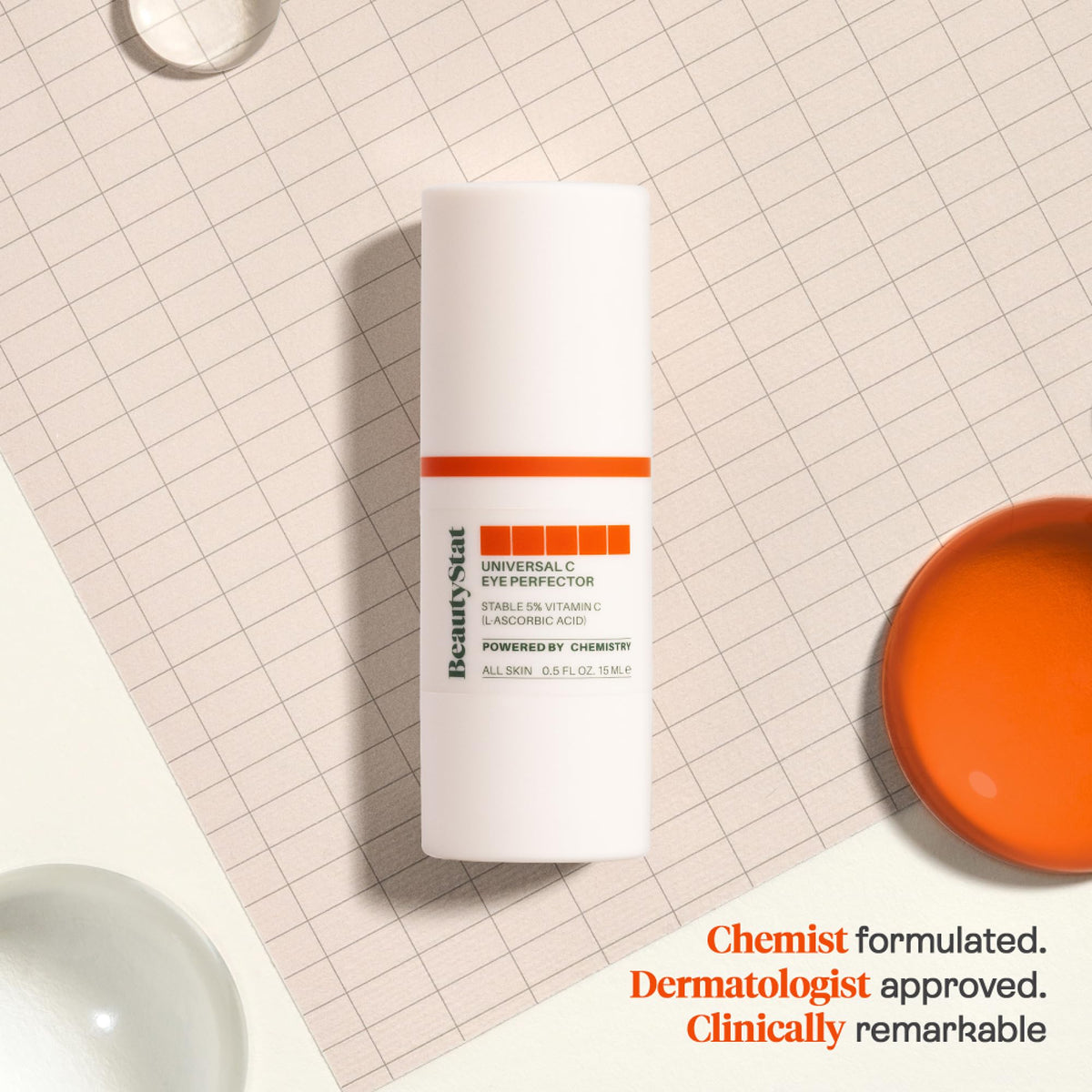BeautyStat ingredient highlight with vitamin C showing brightening benefit
