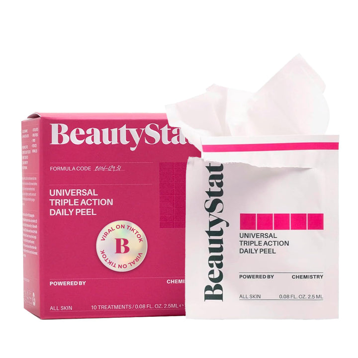 BeautyStat front packet showing product name and benefit