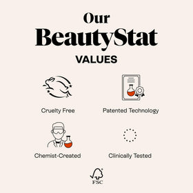 BeautyStat paired with sunscreen and moisturizer for complete protection