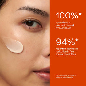 BeautyStat serum spread on skin demonstrating immediate smoothing effect