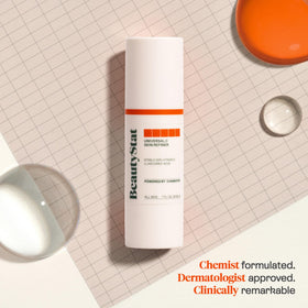 BeautyStat serum texture pooled to show lightweight consistency and smooth absorption
