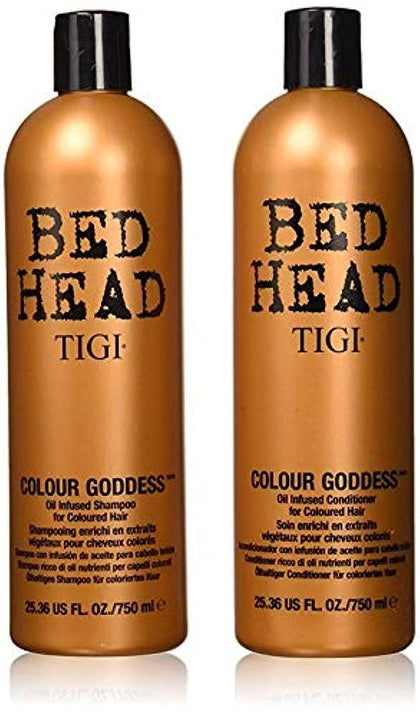 Bed Head Color Goddess front packaging showing bottles and branding for color care