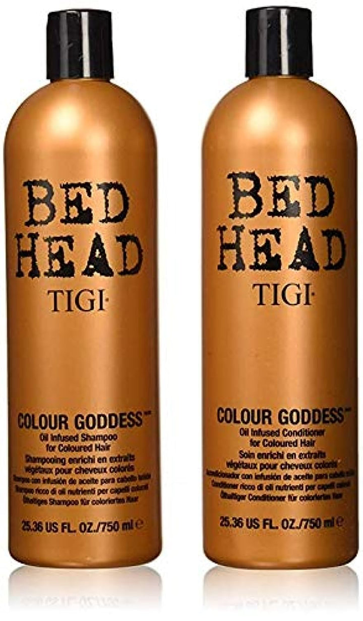 Bed Head Color Goddess front packaging showing bottles and branding for color care