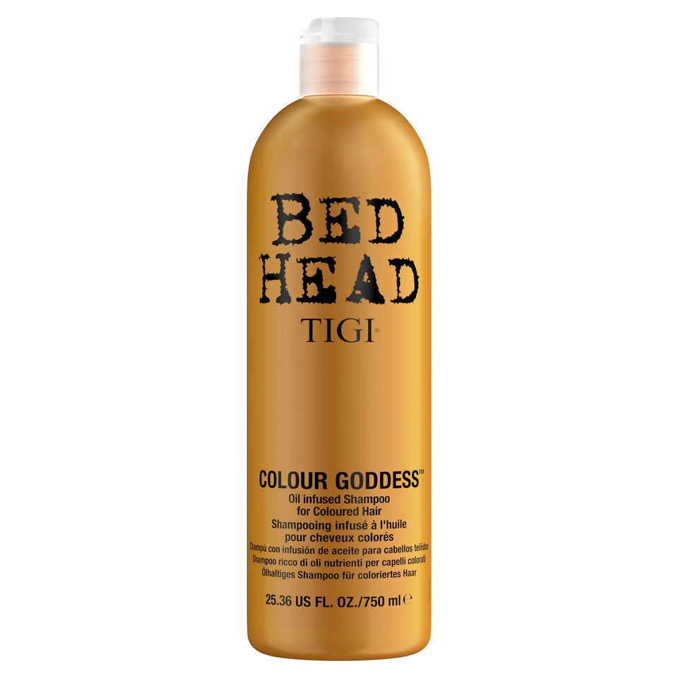 Bed Head front bottle showing product and clear branding with vibrant benefit