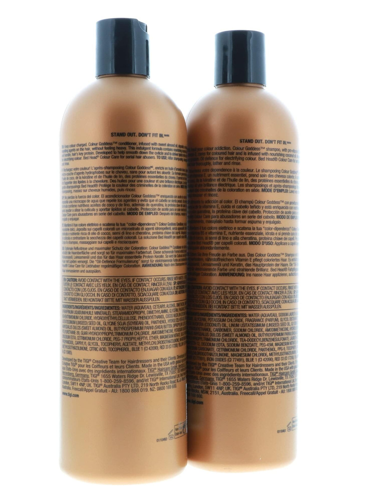 Bed Head Color Goddess shampoo in hand demonstrating smooth application and control