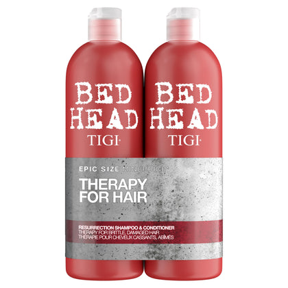 Bed Head front packaging showing duo bottles and benefits