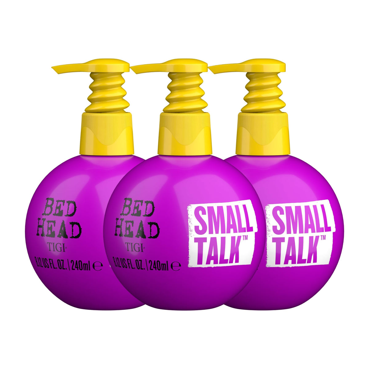 Bed Head Small Talk front packaging showing product and size