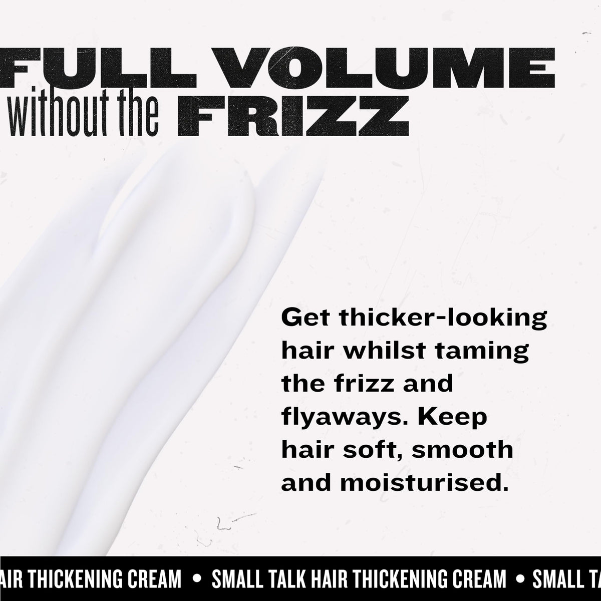 Bed Head in-hand size comparison showing 8.12 oz volume and travel-friendly scale