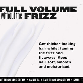 Bed Head in-hand size comparison showing 8.12 oz volume and travel-friendly scale