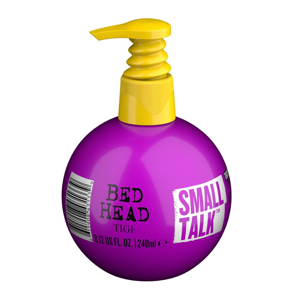 Bed Head Small Talk applied during blow-dry showing added root lift and body