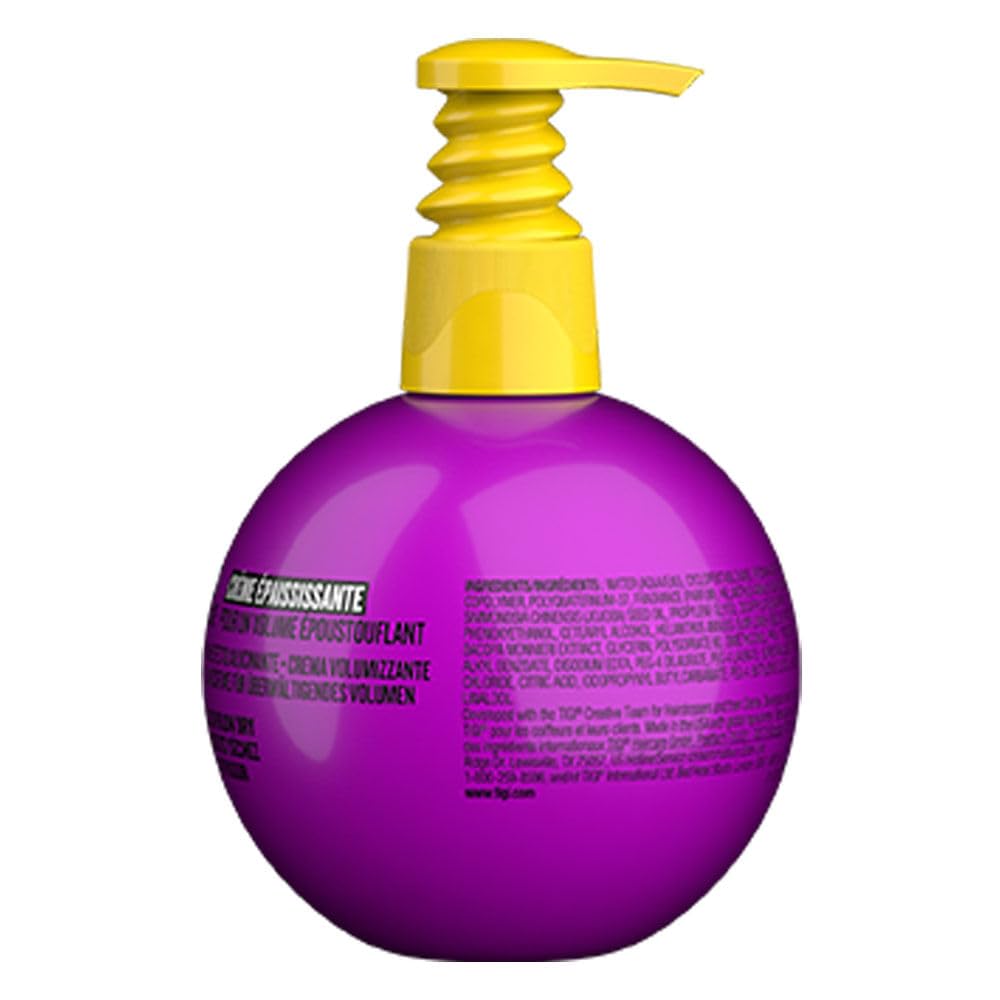 Bed Head Small Talk cream texture close-up illustrating lightweight, spreadable formula