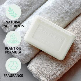 Bee & Flower soap lather foam on hand demonstrating rich cleansing and gentle hydration