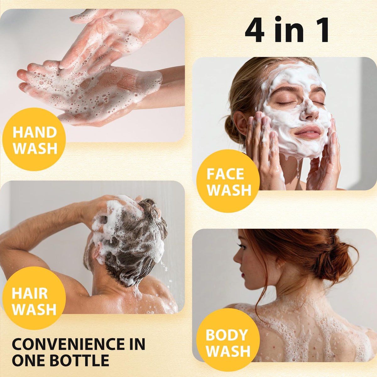 Bee & Flower rich sudsy lather illustrating effective cleansing and gentle exfoliation