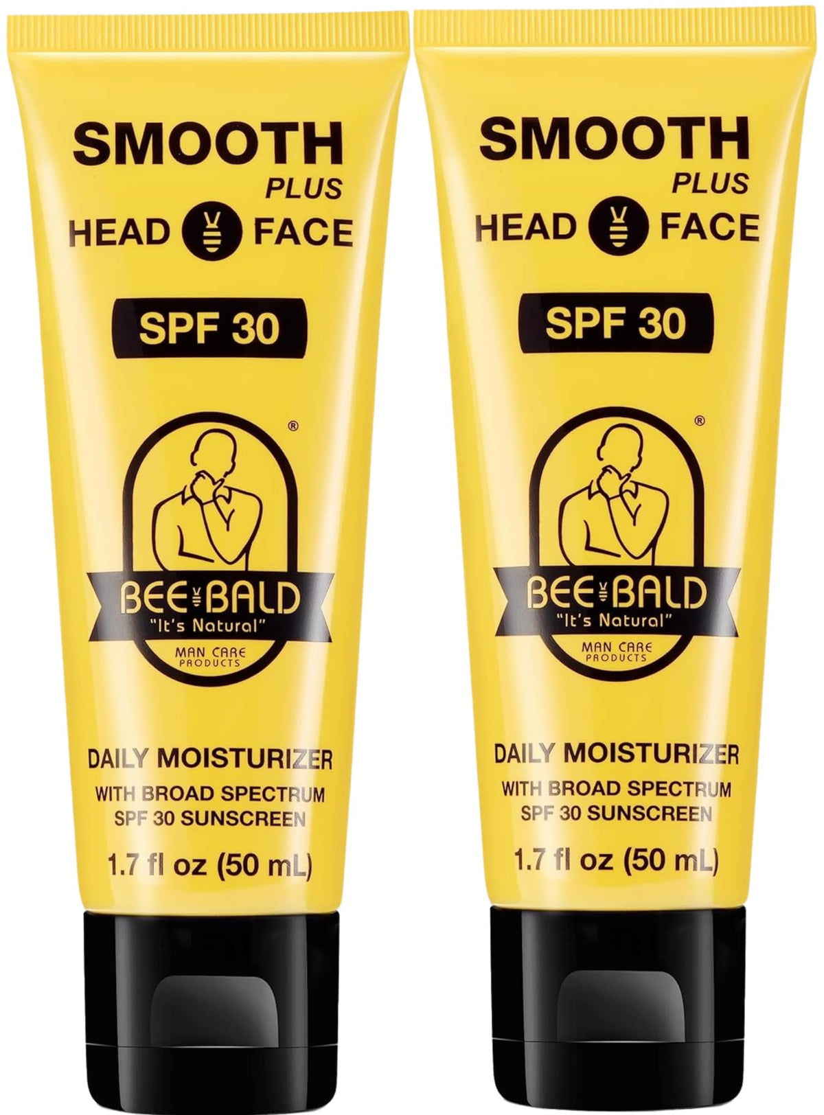 Bee Bald front packaging showing SPF 30 protection and compact benefits